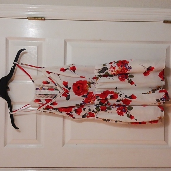 SIENNA SKY SZ. M Floral Romper LINED ZIPPER - Picture 1 of 16